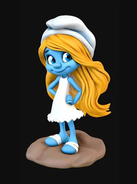 3D model for Smurfette