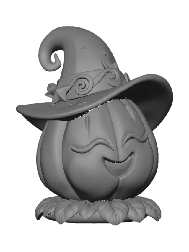 3D model for Smiling Witch Pumpkin