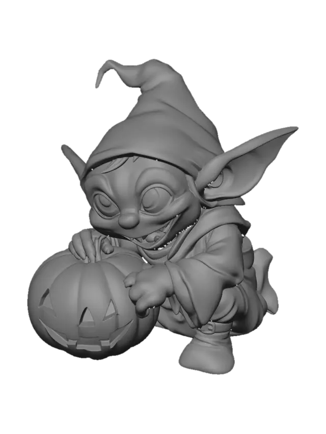 3D model for Jack-o'-Lantern Goblin