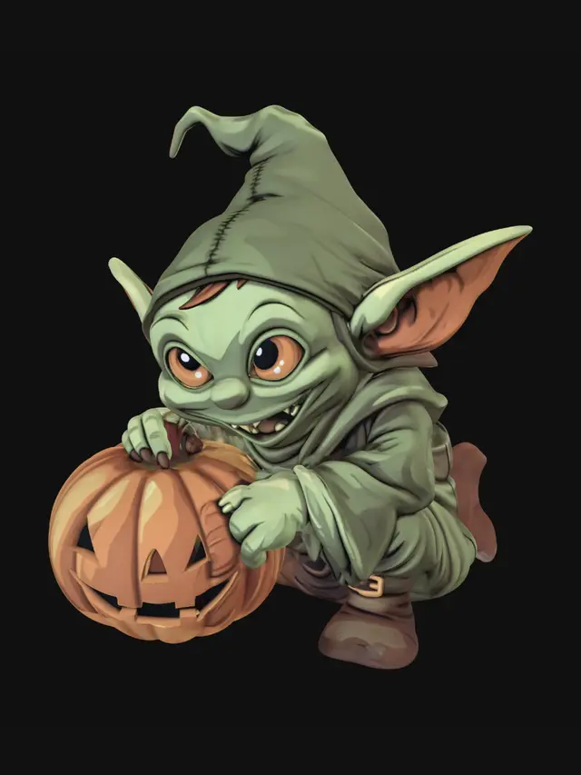 3D model for Jack-o'-Lantern Goblin