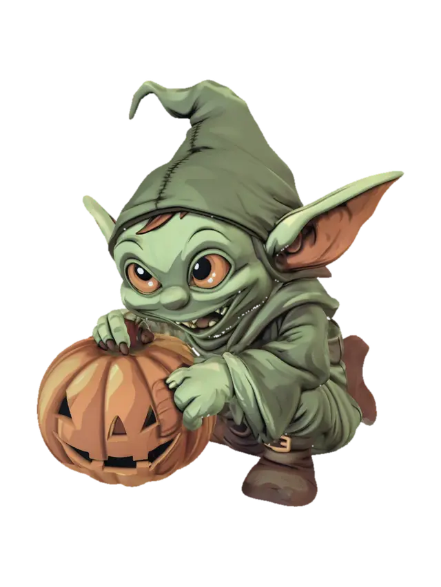 3D model for Jack-o'-Lantern Goblin