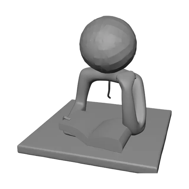 3D model for Illuminated Thinker