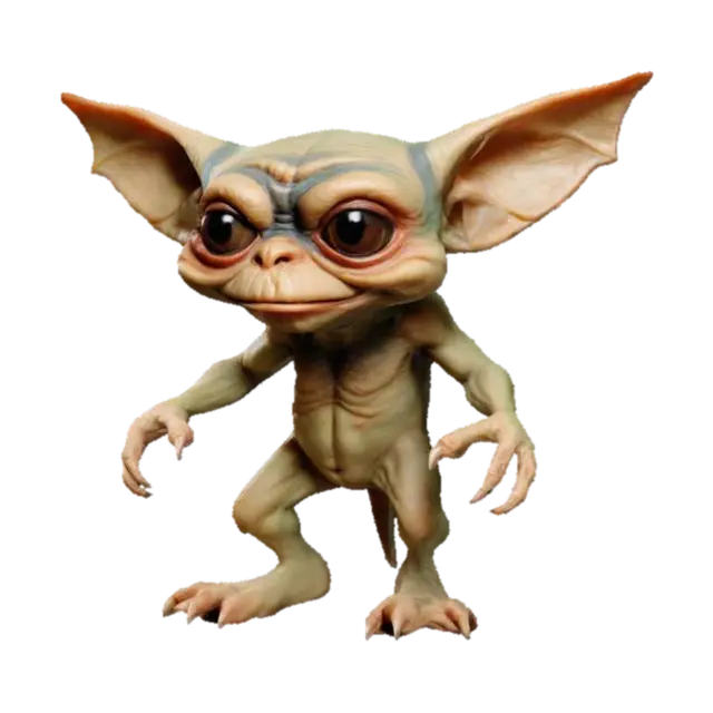 A gremlin from the movie gremlins 3D model, vytvořený pomocí AI