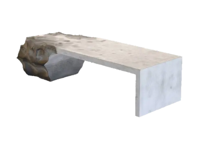 Stone seat - Chanvitar4 3D model, vytvořený pomocí AI