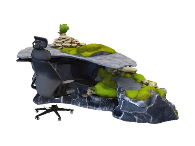 Zen Workspace - Chanvitar4 3D model, vytvořený pomocí AI