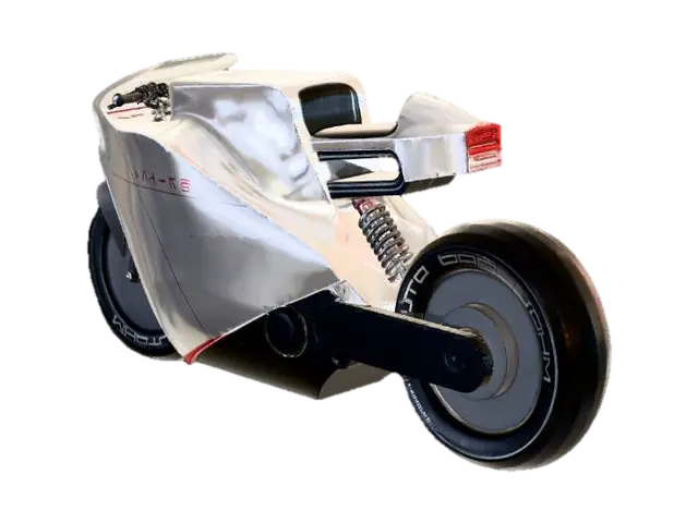EV Motorcycle 3D model, vytvořený pomocí AI
