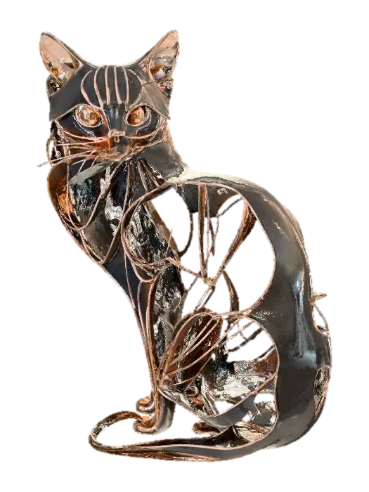 Ribbon Cat - Catlike 3D model, vytvořený pomocí AI