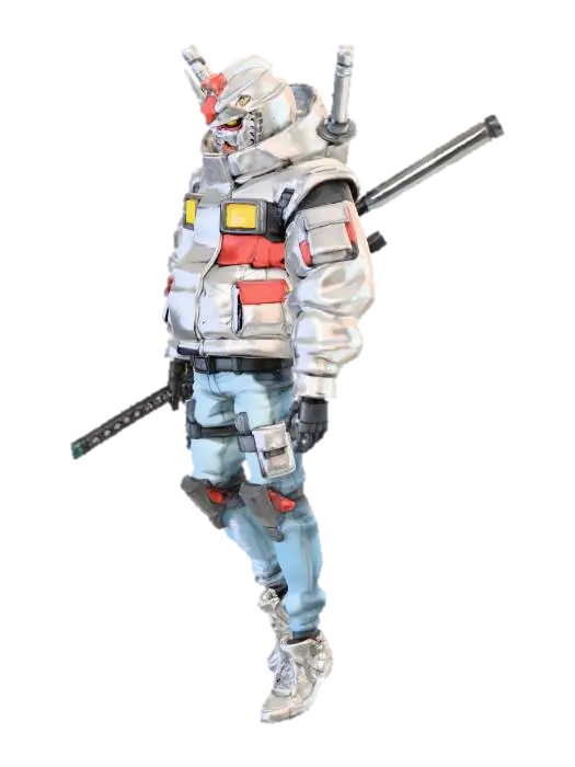 Hailstorm Vanguard-GUNDAM - Titans 3D model, vytvořený pomocí AI
