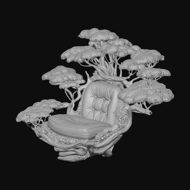3D model for Throne of the Green Grove