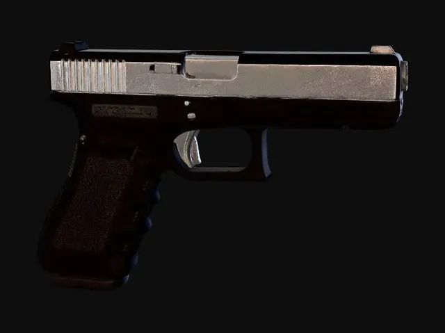 3D model for Glock 17 Gen 4 pistol