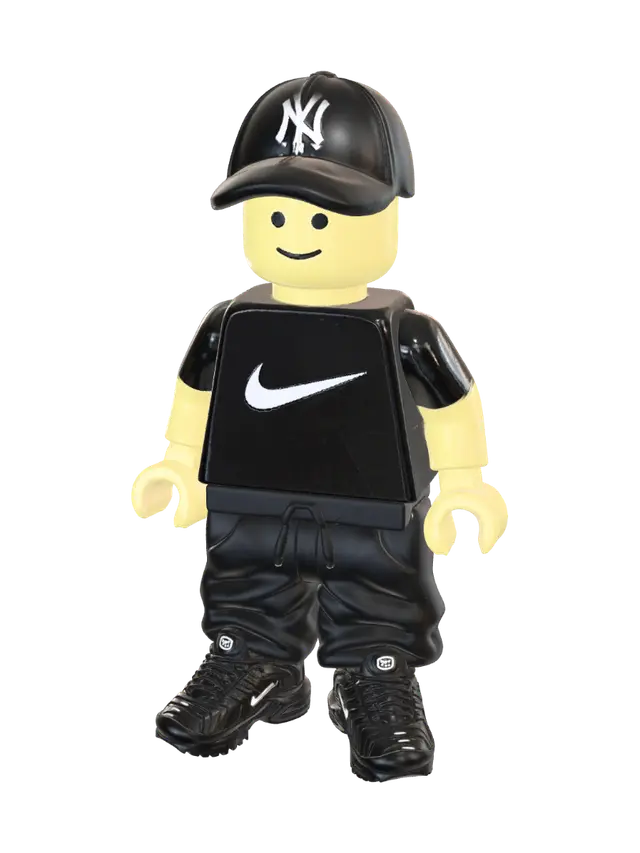 mest moi exactement le meme perssonage avec les meme logo couleurs ect - Cleanlines 3D model, AI generated
