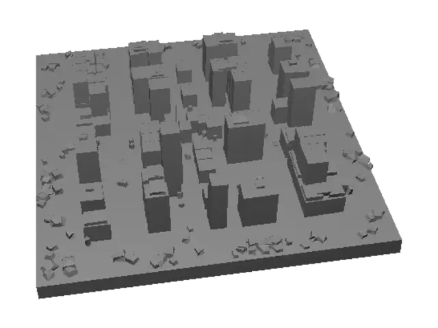 3D model for Isometric City Block