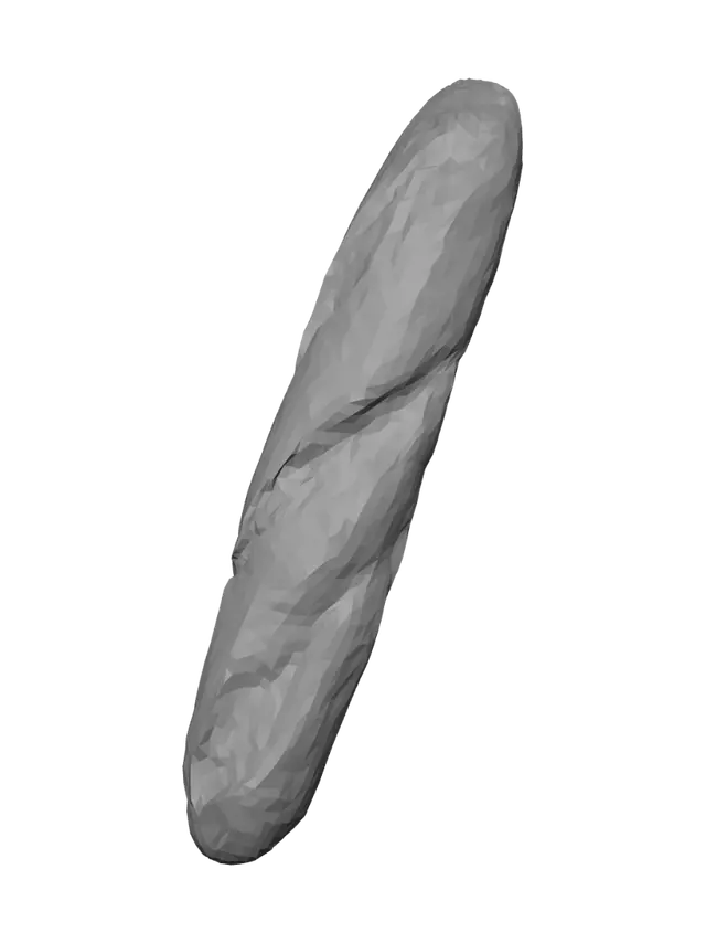 3D model for Crusty French Baguette