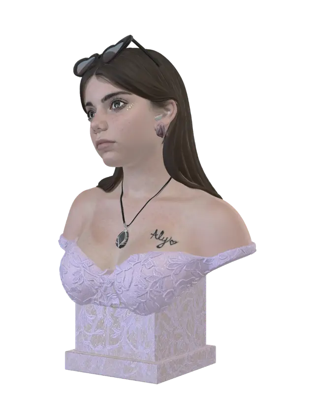 3D-модель Lilly Little - 3dart, сгенерированная ИИ