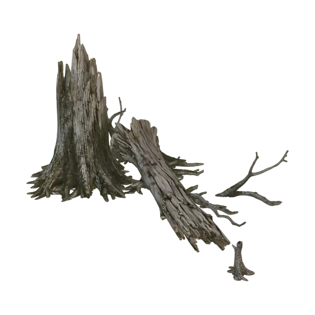 Model 3D Rooted Remnant - Mysterious, dijana oleh AI