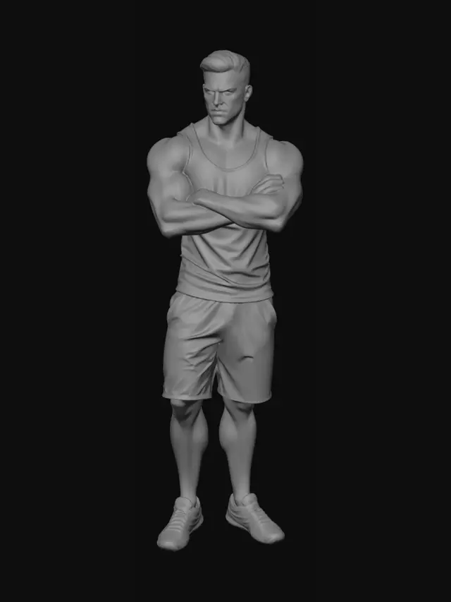 3D model for männliche Figur