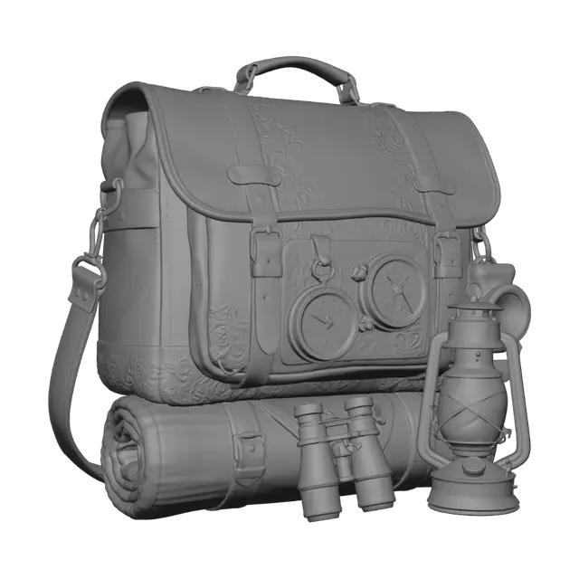 3D model for Steampunk Explorer's Backpack