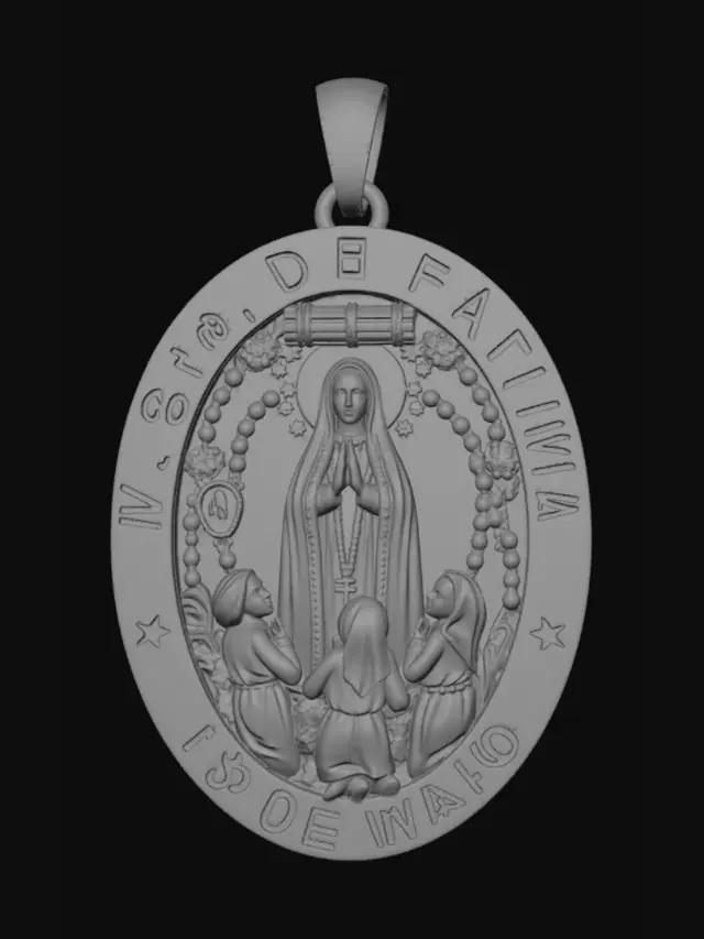 3D model for Our Lady of Fatima Medal