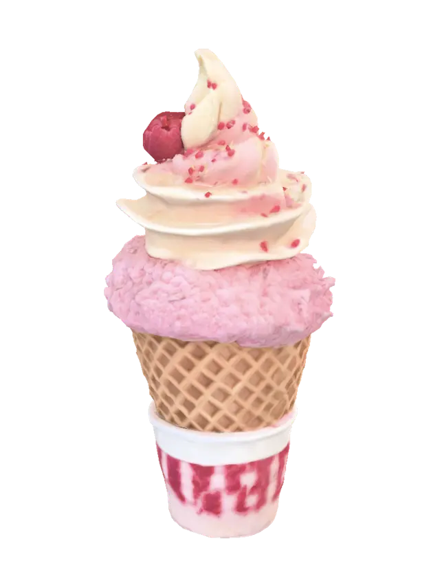 ice cream cone - Tart 3D model, vytvořený pomocí AI