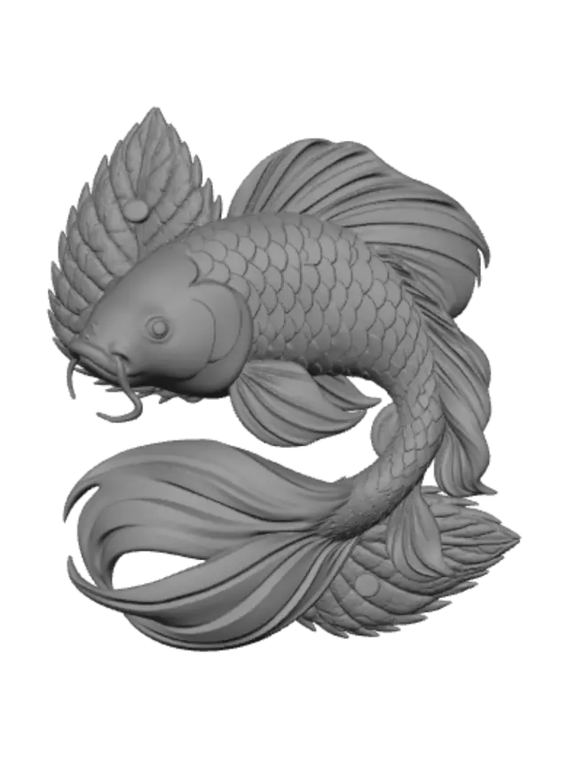 3D model for Crimson Koi