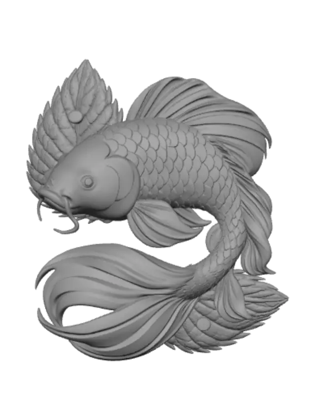3D model for Crimson Koi