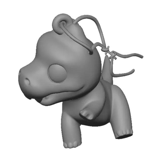 3D model for Creami un piccolo dinosauro portachiavi che fa da antistress