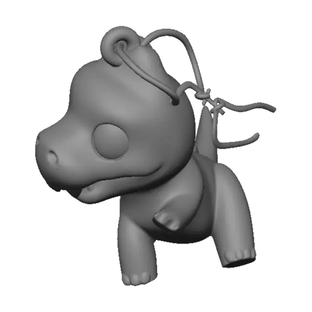 3D model for Creami un piccolo dinosauro portachiavi che fa da antistress