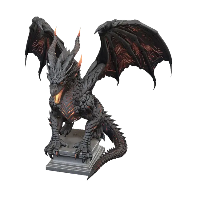 3D model for Molten Emberdrake