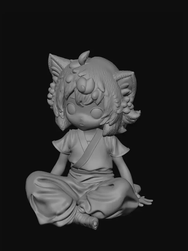 3D model for Green-Eyed Snow Child