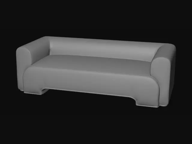 3D model for Low-Profile Arc Sofa