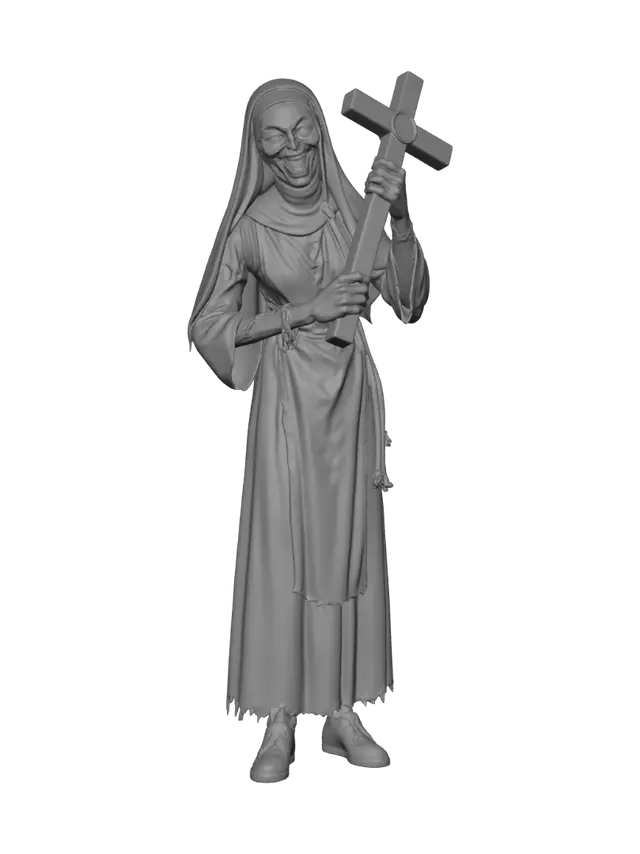 3D model for Dark Nun with a Cross