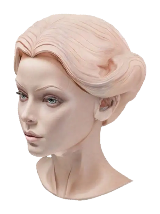 Theron - Charlize 3D model, vytvořený pomocí AI
