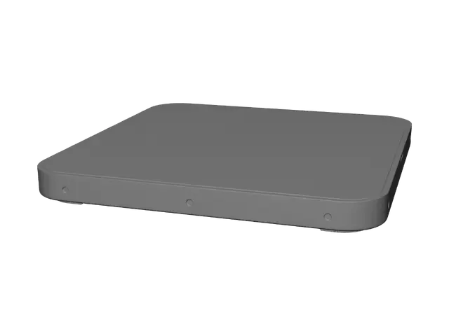 3D model for супер современная космическая модульная прямоугольная плафторма в стиле хайтек 5х5х0.5 м.