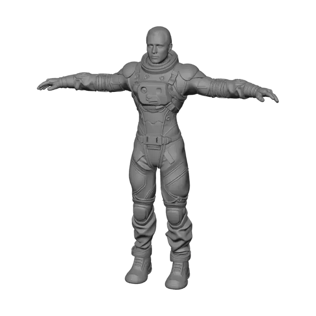 3D model for Battle-Scarred Astronaut