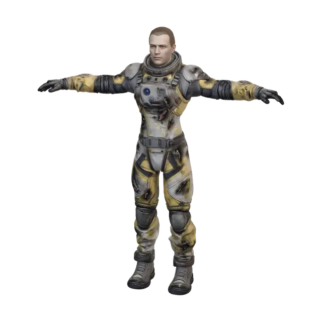 3D model for Battle-Scarred Astronaut