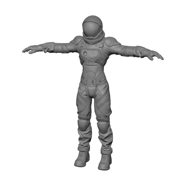 3D model for Yellow-Suited Astronaut