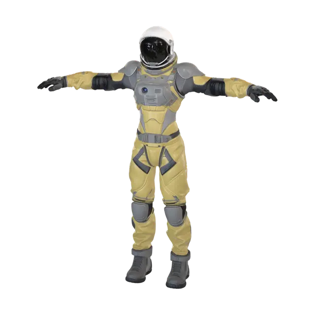 3D model for Yellow-Suited Astronaut