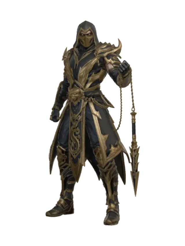 3D model for Gilded Dragon Knight