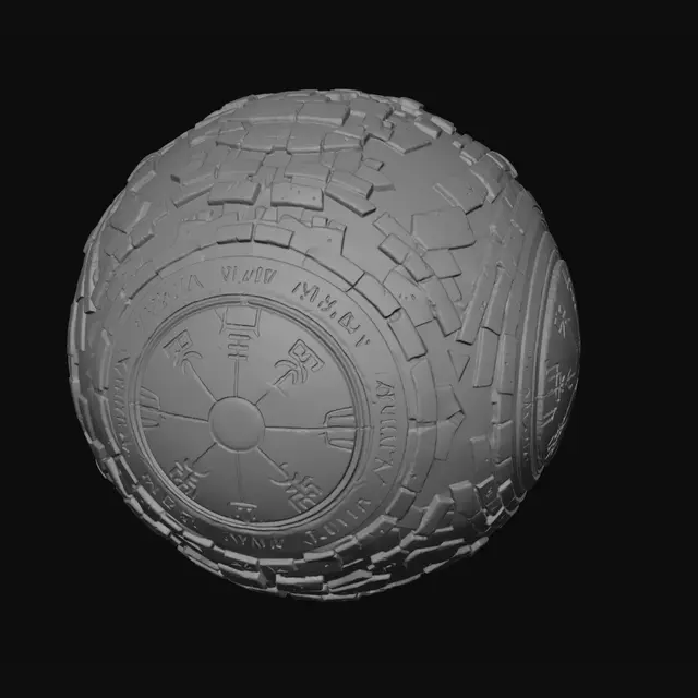 3D model for Celestial Runic Sphere
