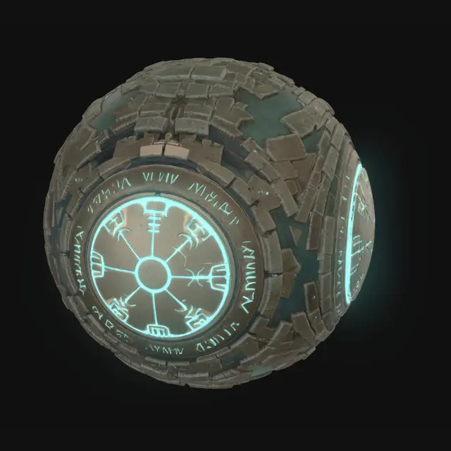 3D model for Celestial Runic Sphere