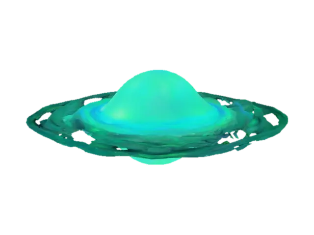 Strange Black hole - Universe 3D model, vytvořený pomocí AI