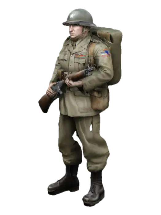 ww2 3D model, vytvořený pomocí AI