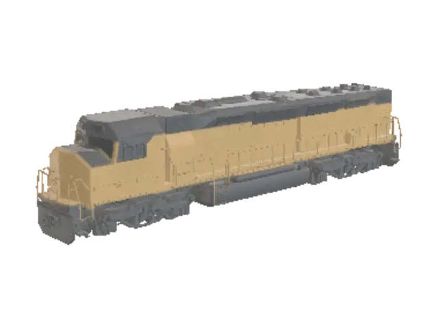 Union Pacific Diesel Locomotive 6933 - Railroad 3D model, vytvořený pomocí AI