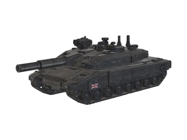sentinel-tank-3d - Tracks 3D model, vytvořený pomocí AI