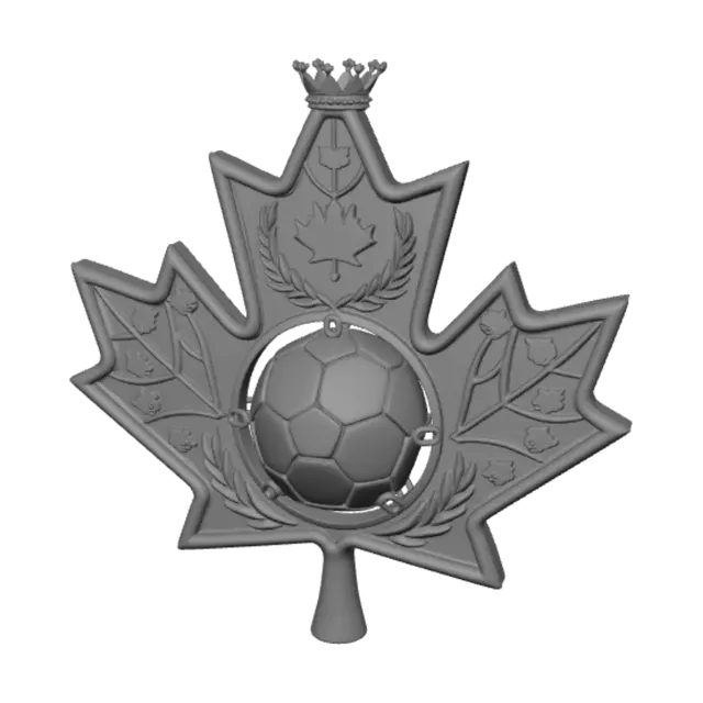 3D model for Maple Leaf Soccer Trophy