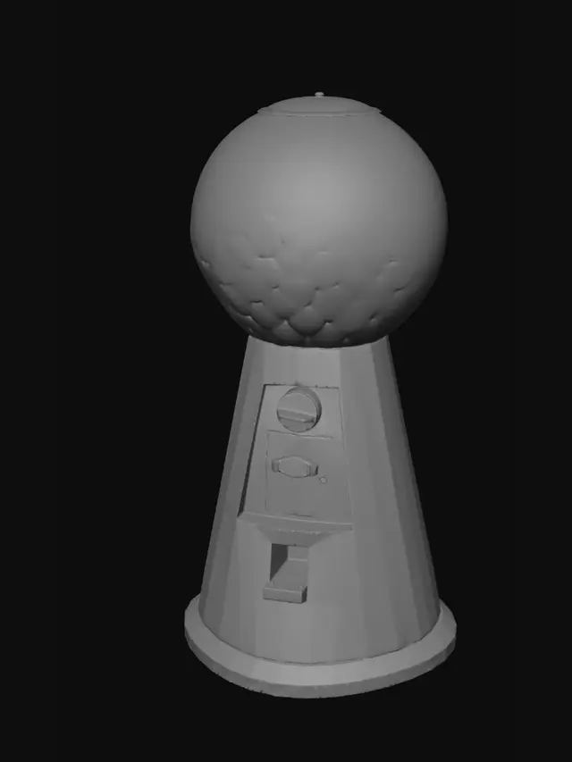 3D model for Pastel Gumball Machine