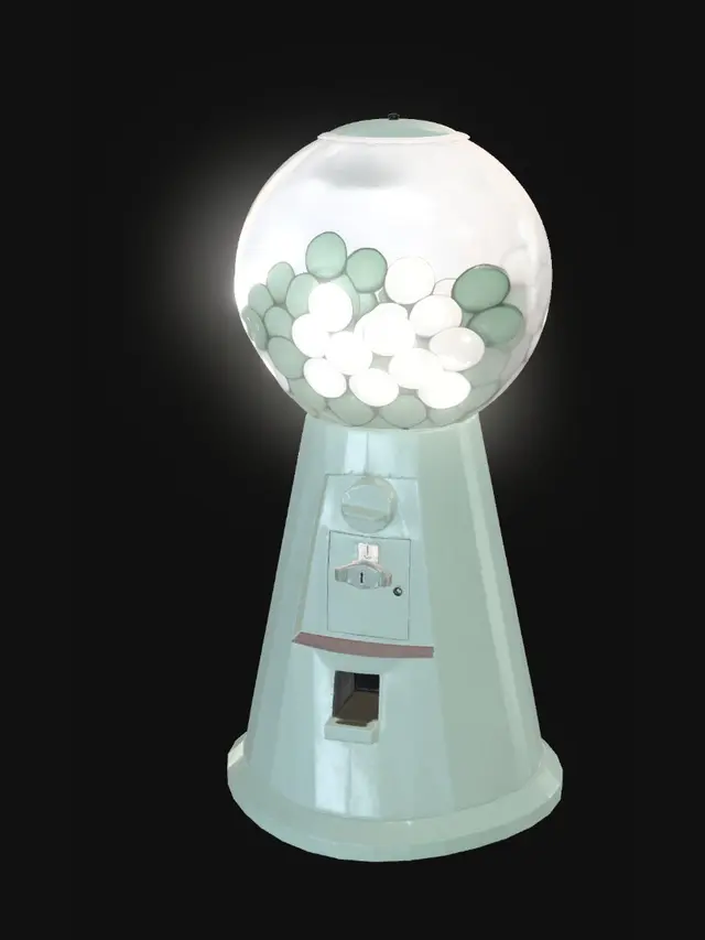 3D model for Pastel Gumball Machine