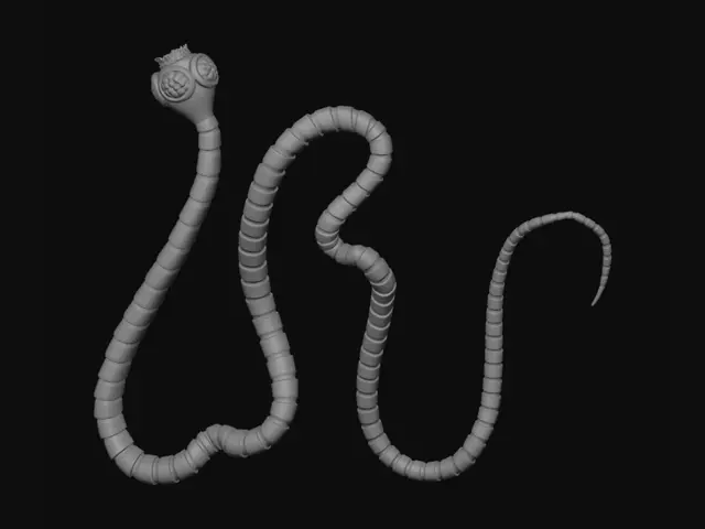 3D model for Three-Eyed Serpent
