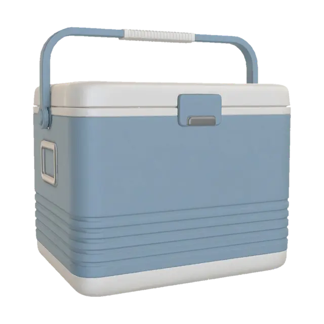 Blue Retro Cooler - Popart 3D model, vytvořený pomocí AI