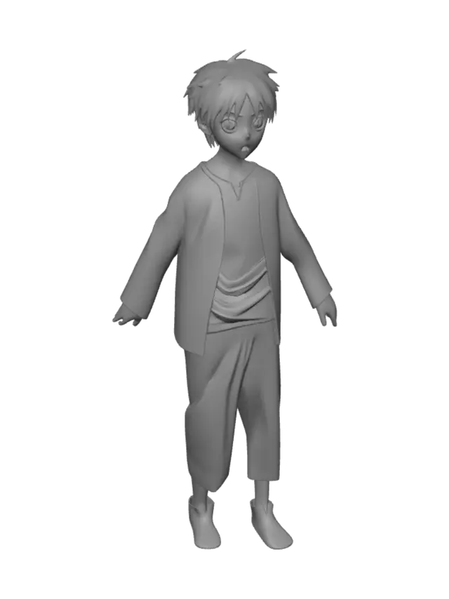 3D model for The Boy by the River